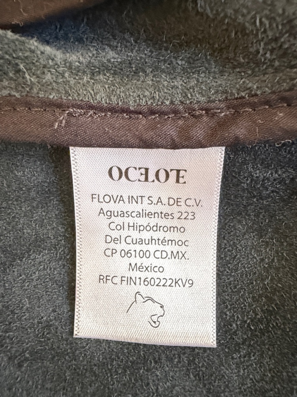 Ocelote Black Leather Bomber Jacket - Picture 4 of 4